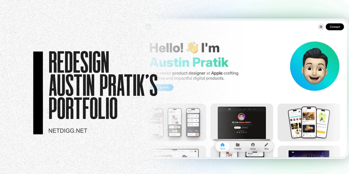 Redesign Austin Pratik's Portfolio